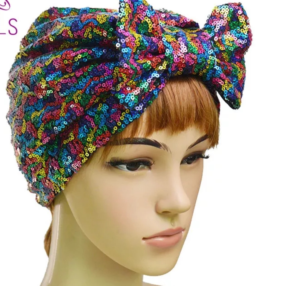Sequin/sequence turban